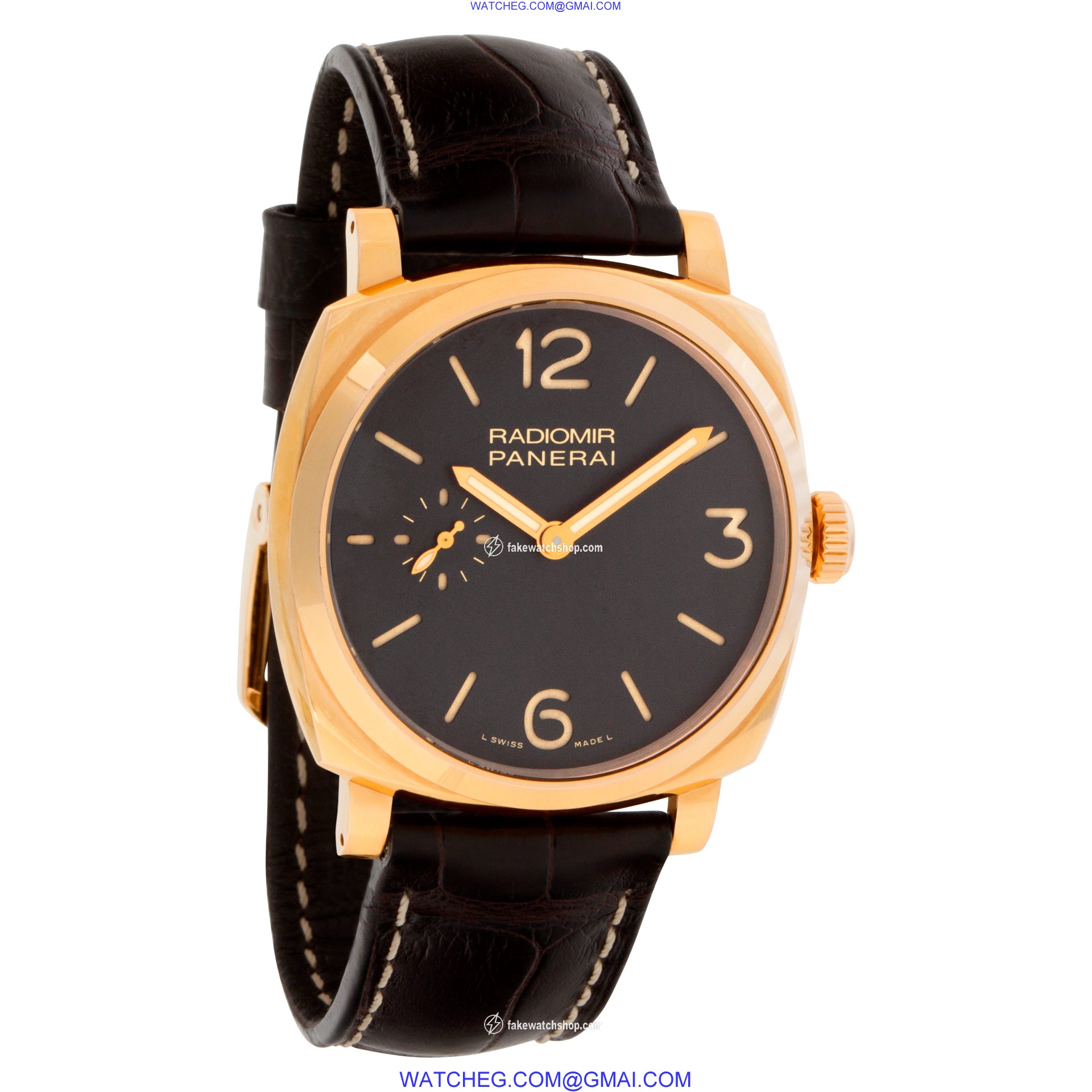 Panerai PAM 439 Radiomir Manual Male 18k rose gold 4