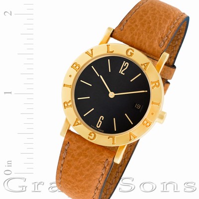 Bvlgari BB 33 GL Bvlgari Quartz Male 18k yellow gold